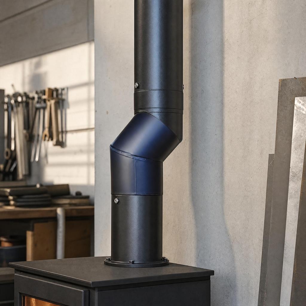 45Degree Chimney Elbow High Temperature Resistant WoodFired Fireplace 45 Degree