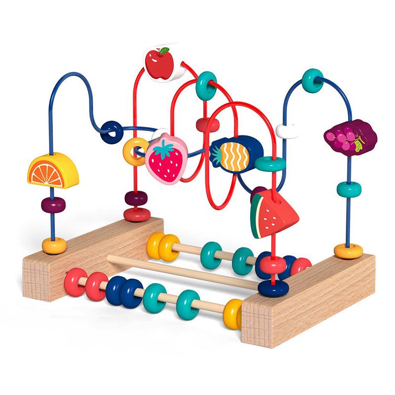 First-Class Montessori Premium-Quality Baby Play Sets Premium-Quality Wooden Roller Top-Grade Coaster Superior-Grade Bead Premium-Quality Maze