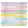 Yubbaex Mini Masking Tape Rainbow Line 10mm width x 24 rolls Thin Suitable gift wrapping DIY crafts notebook decoration
