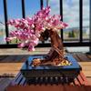 878PCS Bonsai Tree Flower Bouquet Building Block Bricks Model Home Decoration Plant Potted Gift Kids Set Compatible 10281