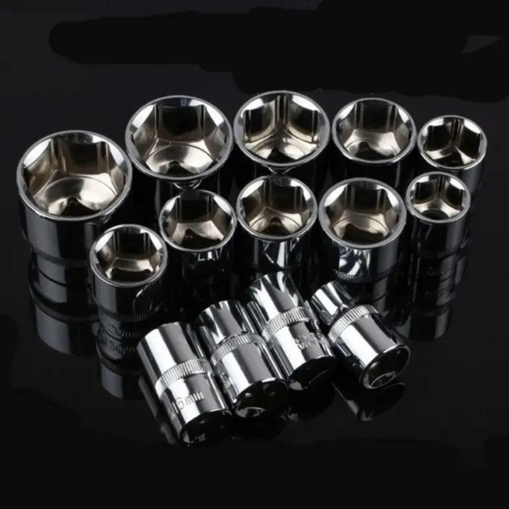 12Pcs/Set 4-13mm Ratchet Socket Wrench Set Quick Release Automotive Repair Tool Set  Bicycle