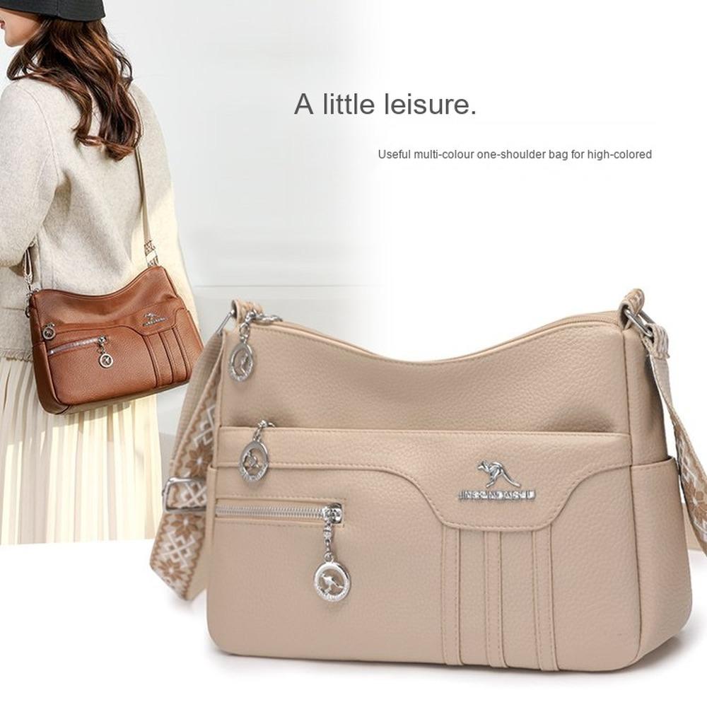 Lightweight Large Capacity Faux Leather Multipurpose Storage Bag for Daily Use