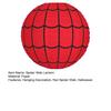 Spider Web Paper Lantern Hanging Red Spider Web Round Lantern Decoration for Halloween Home Party Decor