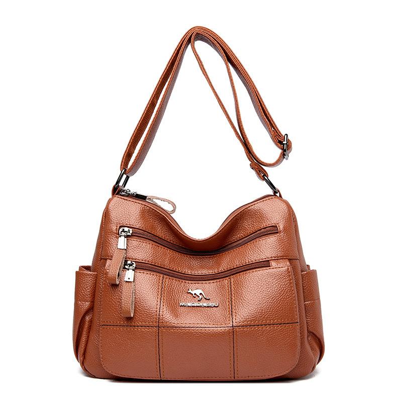Fashionable Casual Shopping Multi-purpose Large-capacity Embroidery Thread Shoulder Bag Crossbody Bag