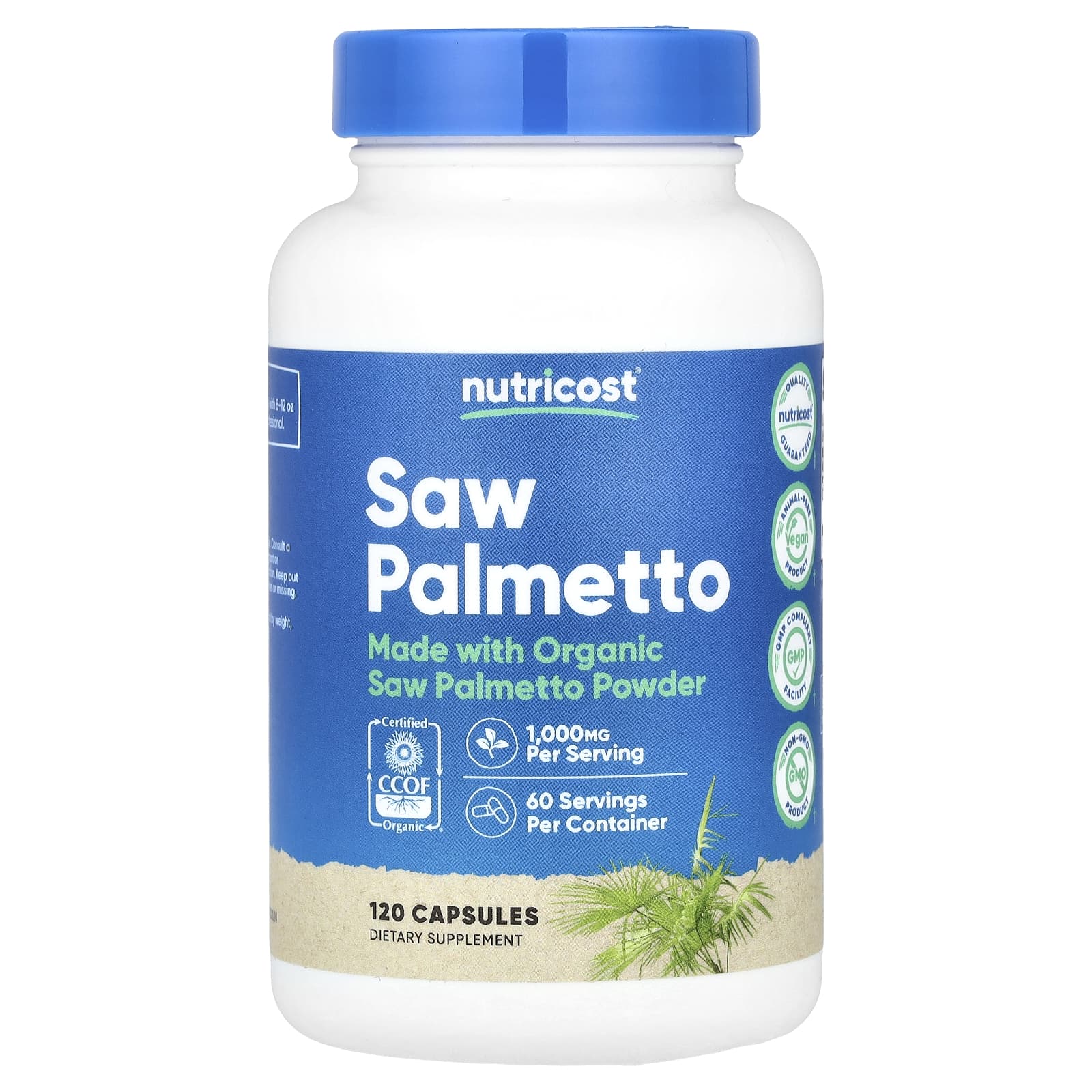 

Saw Palmetto, 120 Capsules (500Mg per Capsule)