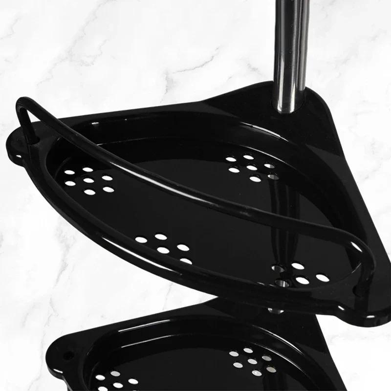 Scaffale Angolare da Bagno a 4 Livelli Tubo Regolabile in Acciaio Inossidabile Organizer per Doccia Asta Telescopica Antiruggine Mensola da Bagno