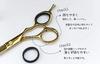 Scissor House Gold Haarschnitt Haarschneidescheren-Set Schere Schere Professionelle Anfänger Friseur Barber Schneideschere [@home set] Selbstschneiden