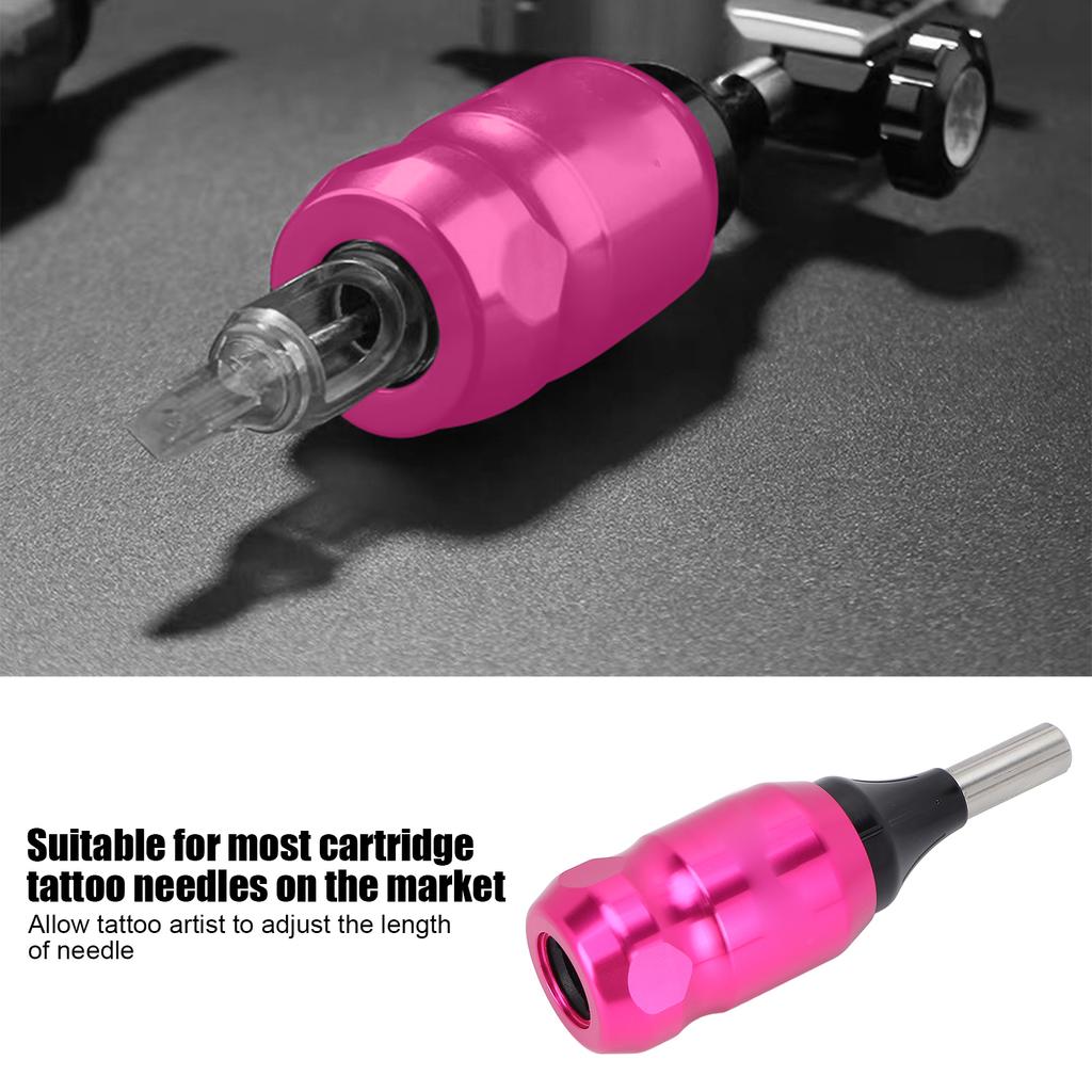 Cartridge Tattoo Grip Aluminum Alloy Needle Length Tattoo Machine Handle Grips with 95mm Needle Drive Bar