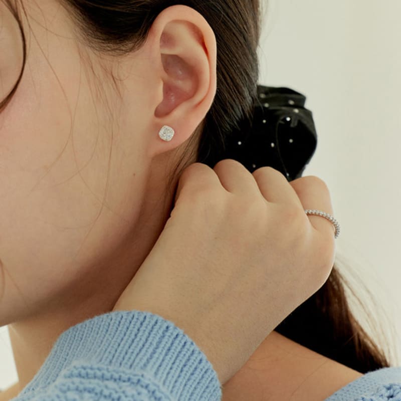 Murmur [925silver]Twinkle Simple Cubic Ring