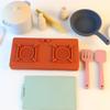 Silicone Kitchen Toy Set Pot Cooking For Toddler Educational Developmental Best Gift