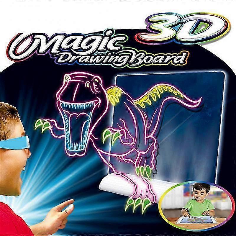 1 Set 3D Drawing Board Toys Creative Art Magic Board With Pen Educational Toy Gift