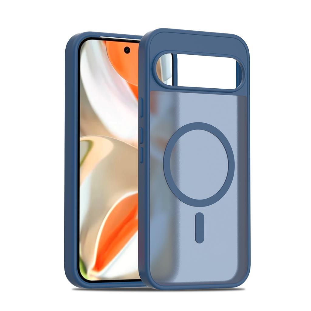 Für Pixel9a Magnetische Matte Durchscheinende PC Stoßfeste Hülle für Google Pixel 9A 9Pro XL 10 Pro für Magsafe Kabellose Ladehülle