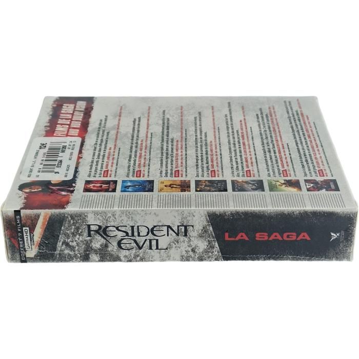 Resident Evil L'intégrale 7 Films Blu-ray 4K Ultra HD