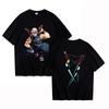 Heiße Anime Uzui Tengen Grafik Kurzarm T-Shirts für Damen Herren Shirts Lockeres T-Shirt Lässige Sommer T-Shirts Übergrößen Oberteile