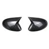 For Alfa Romeo Stelvio 2017- Car Rearview Side Mirror Cover Wing Cap Exterior Sticker Door Rear View Case Trim Carbon Fiber