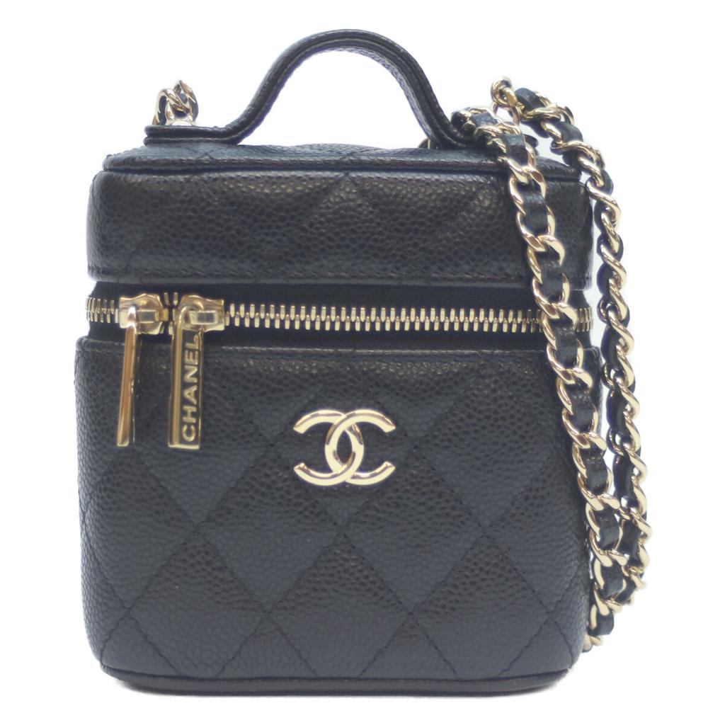 CHANEL No. 31 AP2503 Black Caviar GHardware Small Vanity Chainshoulder Shoulder bag blackUsed