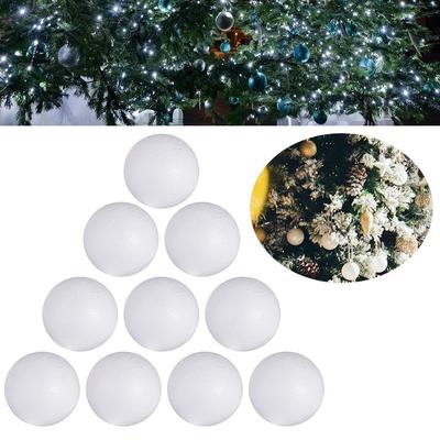 Crafts Mini Foam Balls White Polystyrene Christmas Balls Round Christmas Ornaments Xmas