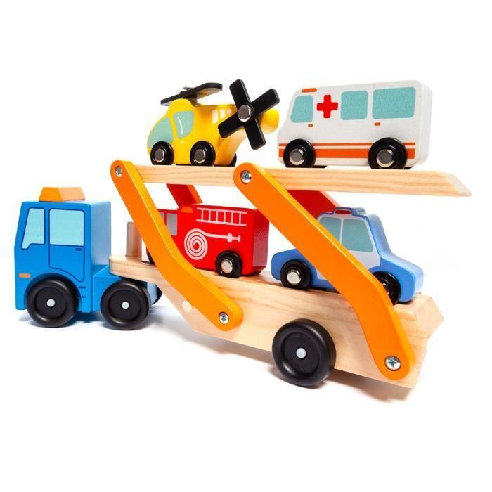 Jouet en bois - MOLTO - Véhicule d'Intervention d'Urgences - Mixte - 12 mois - Intérieur