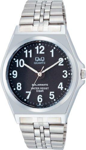 

Citizen Q&Q H980 Men s Watch, Analog, Solar, Waterproof, Metal Band, Black, watch