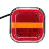 Waterproof Shockproof Square 28 LED License Plate Light With Superior Illumination For Commercial Cargo Trucks Trailers