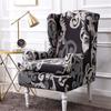Sell -Nordic 2pc /Set Arm King Back Sofa Chair Cover Elastic Armchair Wingback Wing Dining Sofa Back Chair Cover Stretch Protector