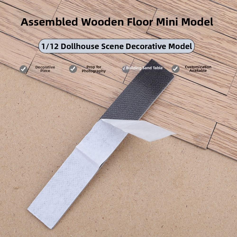 10pcs Mini Miniature Dollhouse Floor Boards PVC Furniture Wall Floor Decor  Fit 1:12 Dollhouse