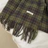Tassel Winter Cashmere Scarves Plush Cape Wraps Retro Long Shawl  Autumn Winter