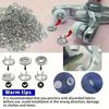 200/400Pcs Rings Buttons Metal Colour Pliers Snap Button Claw Diy Set Hand Stress Plier Rivet Buckle Sew Tool Sewing Supplies