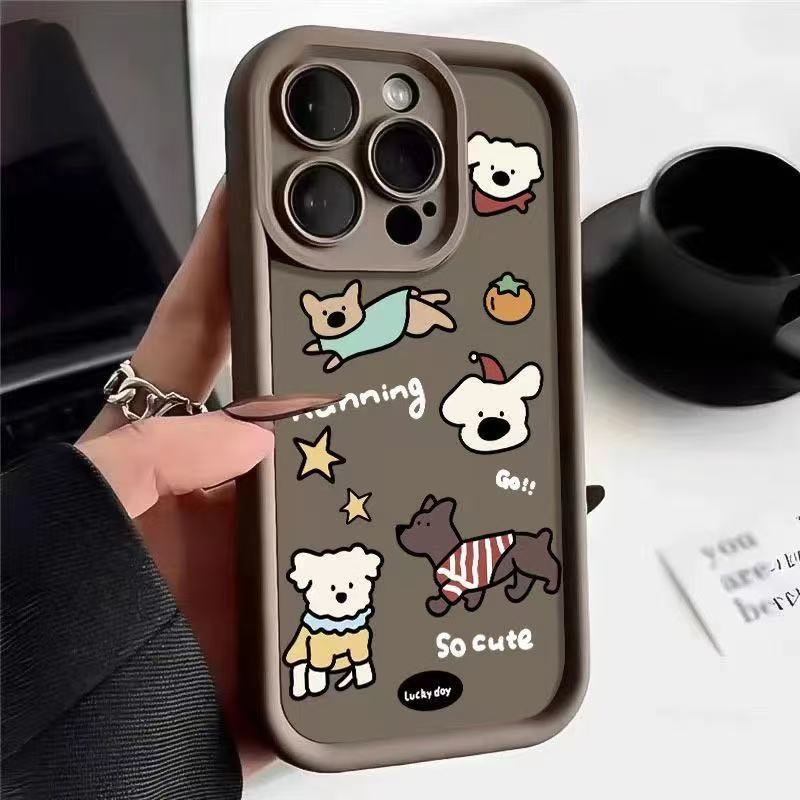 Cute and applicable iphone16pro mobile phone case Apple 15 anti-drop 14 cartoon 13promax new 12xr11