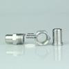 304 Stainless Steel Welded Straight-Through Connector with External Thread Union To Welding Head