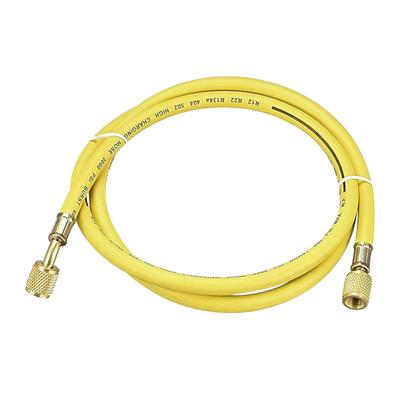 Car Air Conditioner Hose - 147cm Pressure Gauge for R134 Years, Tricolor Fill Pipe for High Pressure