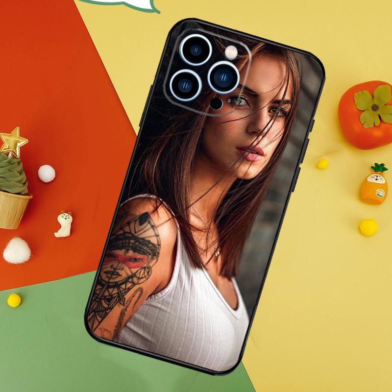 

Sexy Tattoo Girl Phone Case For iPhone 17 Pro Max16 15 14 13 11 12 Pro Max Plus 12 13 Mini 16e 17 Air Cover iPhone 13Pro MAX