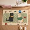 Cartoon-Printed Diatomaceous Earth Doormat, Bathroom Water-Absorbing Mat, Dirt-Resistant and Non-Slip Entryway Mat