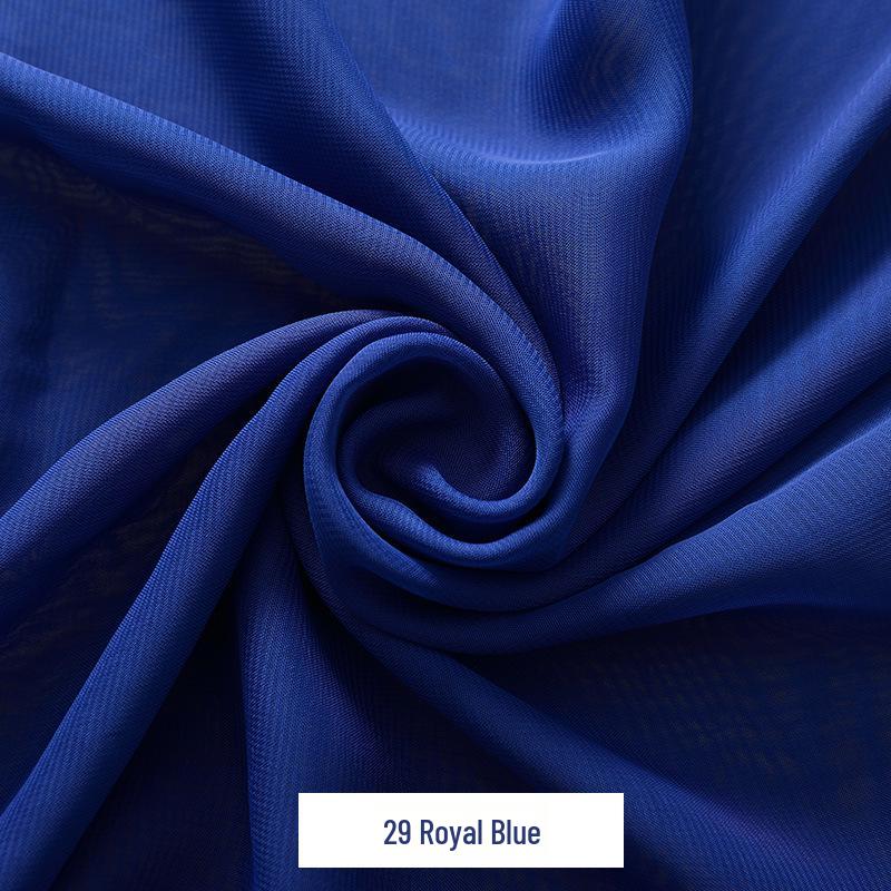 Šifonový Georgette Jednobarevná Taneční Kostýmová Látka pro Podšívku a Šaty