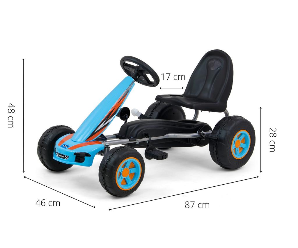 MILLY MALLY 3127 Viper Blue Pedal Go-Kart