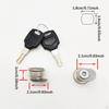 Motorcycle Rear Trunk Lock Cylinder Scooter Fitting Accessories Replacement 20mm Flat