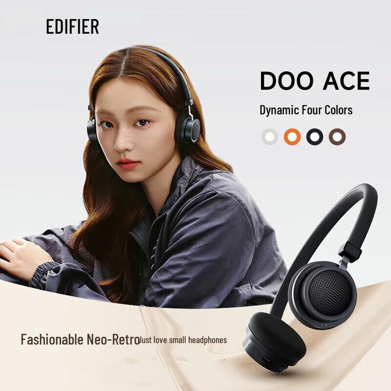Edifier Doo Ace Retro On-Ear Bluetooth Headphones