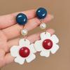 Retro Hong Kong Style Red Polka Dot Earrings: Playful & Elegant Dopamine Boost