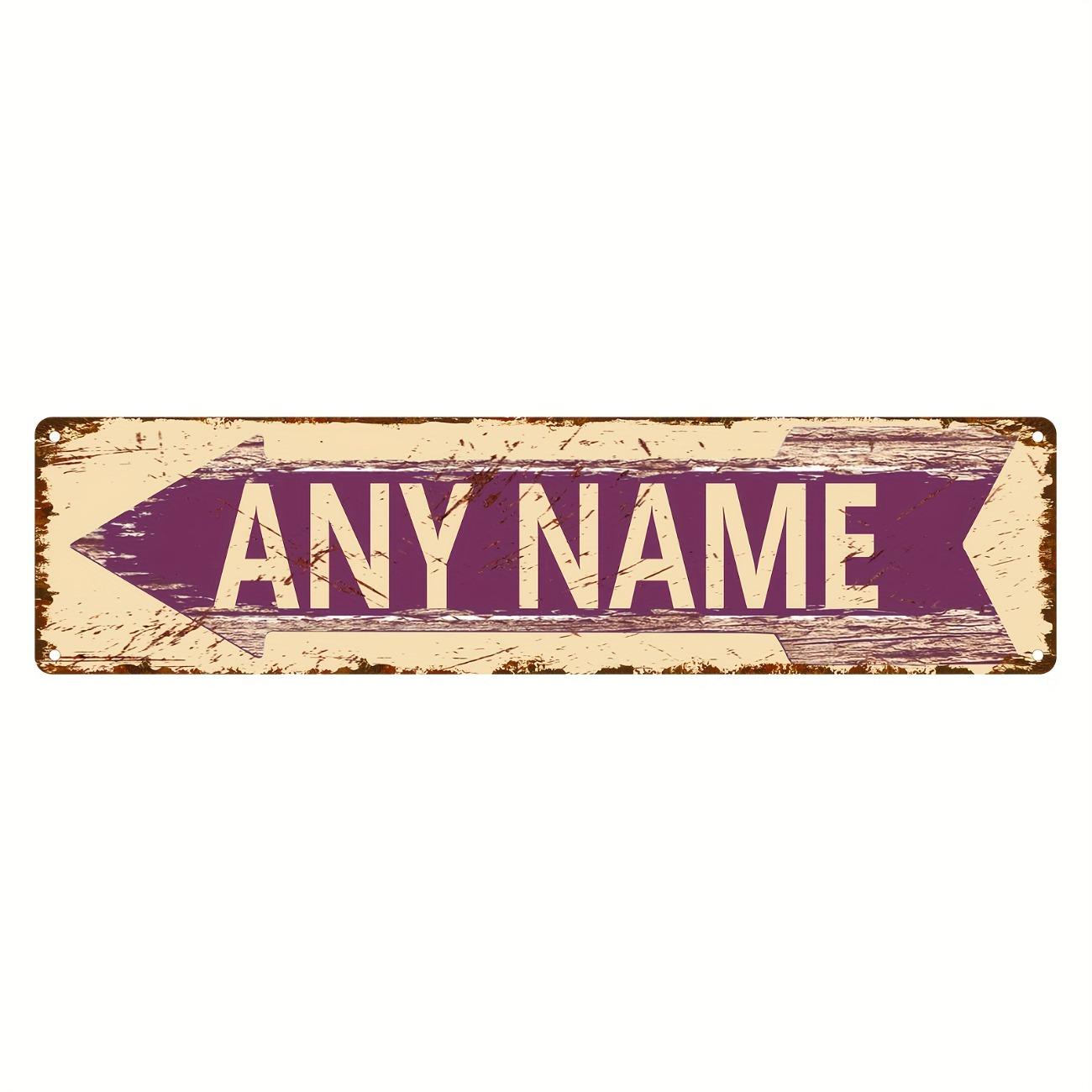 

Custom Retro Metal Arrow Sign 40x10cm for Home Garage Wall Decor сливовий