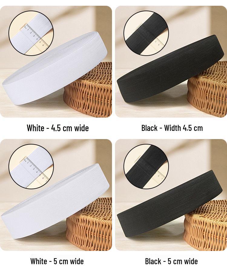 Thickened Elastic Band for Baby Pants - Black Stretchable Infant Band