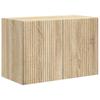 Wall Mounted TV Cabinet In Sonoma Oak Finish 59.5 X 31 X 40 Cm Particleboard