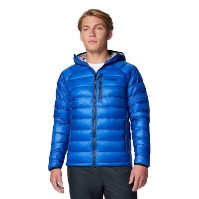 Arctic Crest Down Hooded Jacket, Mens Blue Jacket
