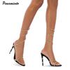 Fashion Star Style Luxury Crystal Snake Coiled Women Sandals Sexy Stiletto High Heels Gladiator Sandals Summer Fashion Party Prom Shoes