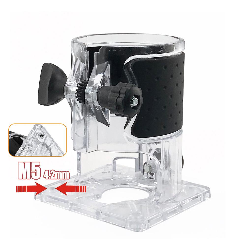Router Base Transparent Cover, Woodworking Trimmer Clear Shield, Engraving Machine Protective Housing Power Tool Parts