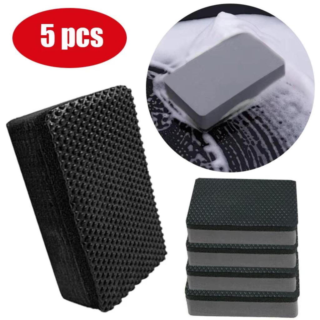 Car Magic Clay Bar Pad Decontamination Sponge Car Detailing Sponge Block Cleaning Smooth Eraser Wax Polish Pad Car Cleaning Tool