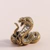 Ancient Mini Cobra Statue Twelve Zodiac Snake Snake Figurines Brass Cobra Figurines  Birthday Gift