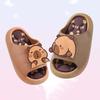 Thickened Cartoon Animal Slippers PVC Children's Bathroom Sandals Cute Capybara Slippers  Boys