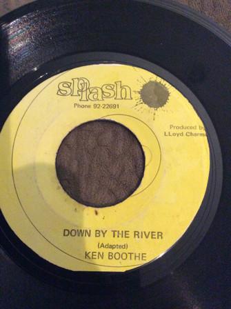 

7inch Record KEN BOOTHE - Down By The River NONE Splash Jamaica Reggae, Ska & Dub Used