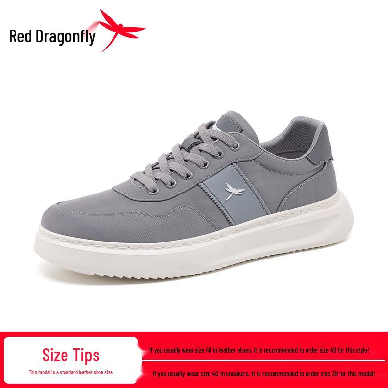 Red Dragonfly Men s Black Canvas Breathable Casual Sneakers 39
