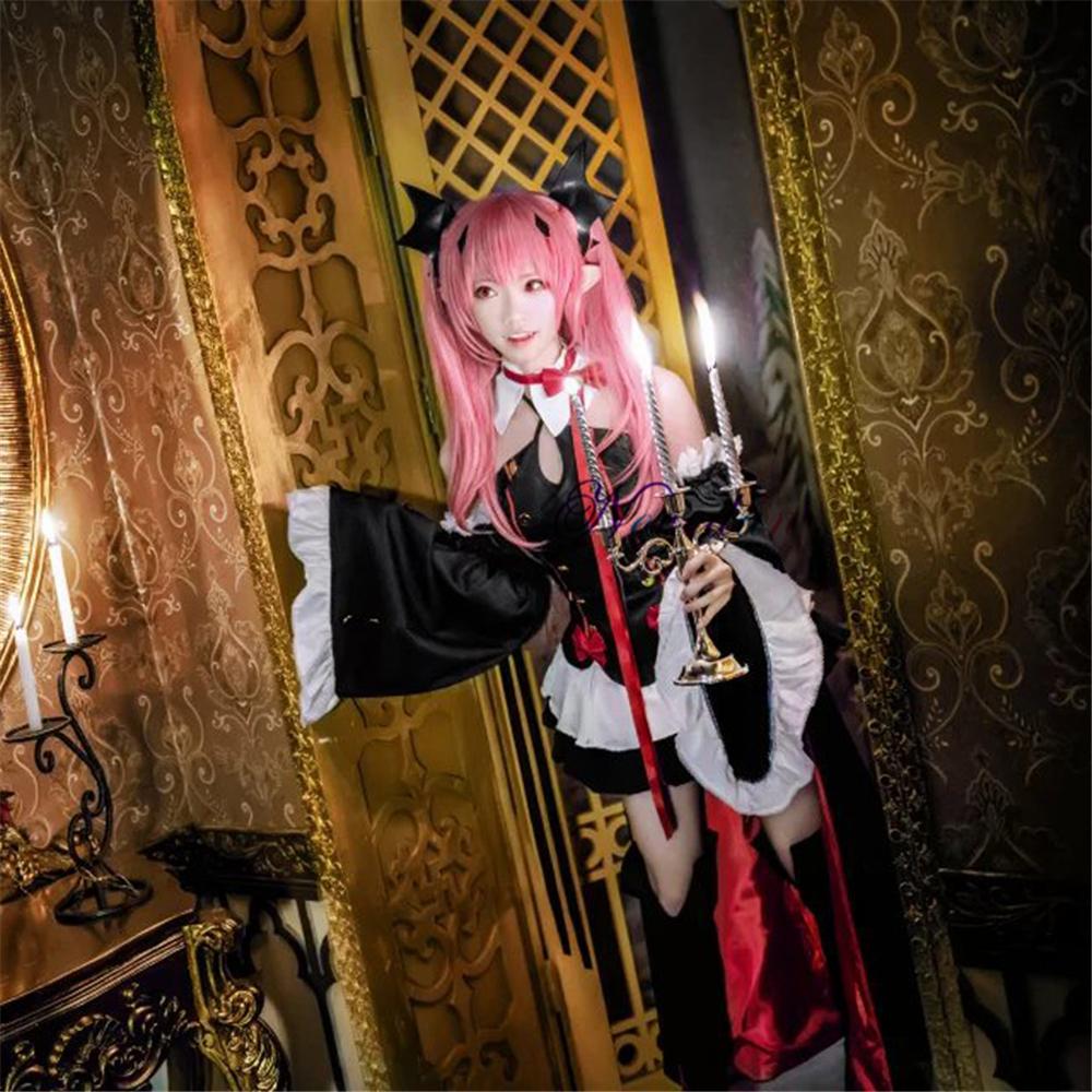 Seraph Of The End Owari No Seraph Krul Tepes Cosplay Costume Uniform Wig Cosplay Anime Witch Vampire Halloween Costume For Women